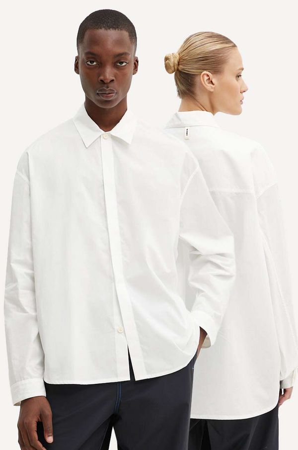 Sunnei Pamučna košulja Sunnei boja: bijela, relaxed, s klasičnim ovratnikom, RTWXSHR010