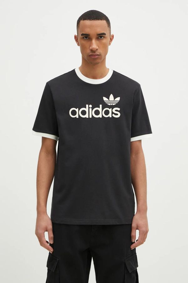 adidas Originals Pamučna majica adidas Originals SIMPLE TEE za muškarce, boja: crna, s tiskom, JC8372