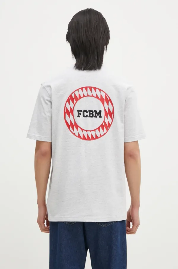 adidas Performance Pamučna majica adidas Performance FC Bayern Muenchen VRCT T-shirt za muškarce, boja: siva, s tiskom, JL6112