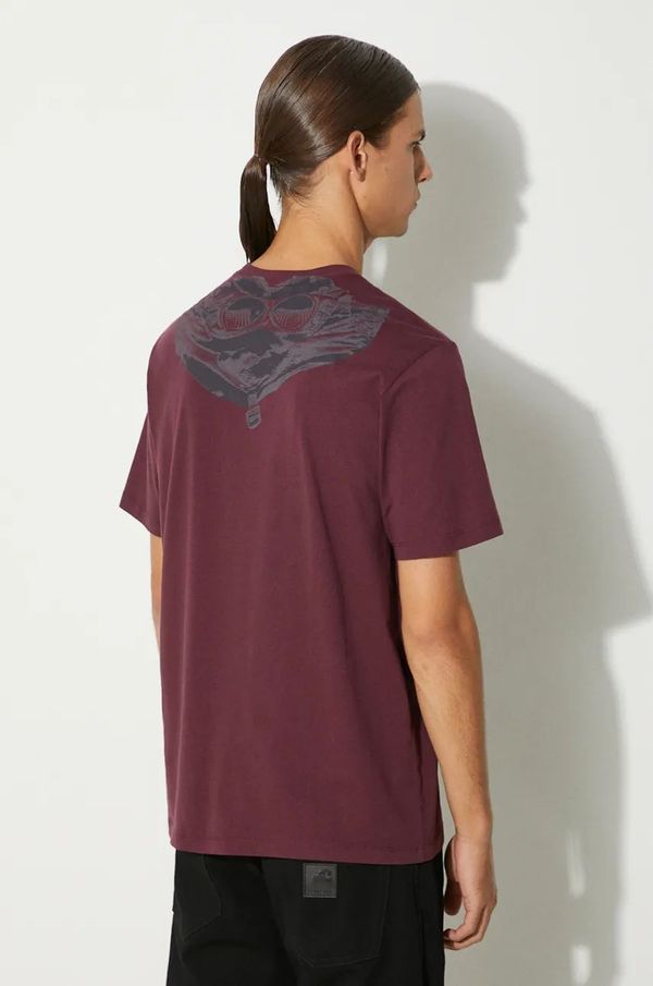 C.P. Company Pamučna majica C.P. Company 30/1 Jersey Back Goggle za muškarce, boja: ljubičasta, s tiskom, 17CMTS030A005100W