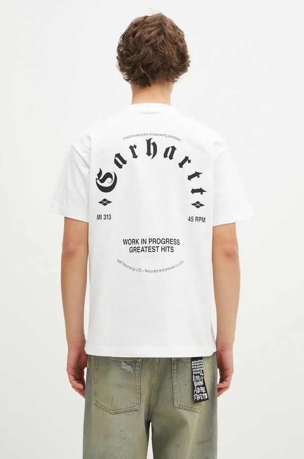 Carhartt WIP Pamučna majica Carhartt WIP Greatest Hits za muškarce, boja: bijela, s tiskom, I034394.00AXX