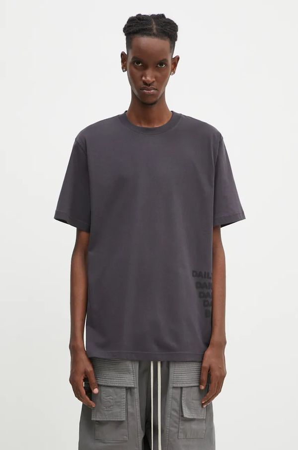 Daily Paper Pamučna majica Daily Paper Overload SS za muškarce, boja: siva, s tiskom, 2421079
