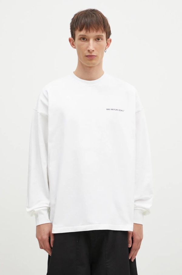 MKI MIYUKI ZOKU Pamučna majica dugih rukava MKI MIYUKI ZOKU Uniform Long Sleeve Tee boja: bijela, bez uzorka, UNIFORM.LONG.SLEEVE.TEE