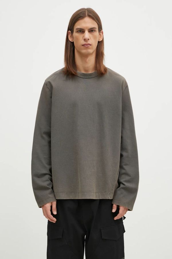 Our Legacy Pamučna majica dugih rukava Our Legacy Big Longsleeve boja: siva, bez uzorka, M4246BAC