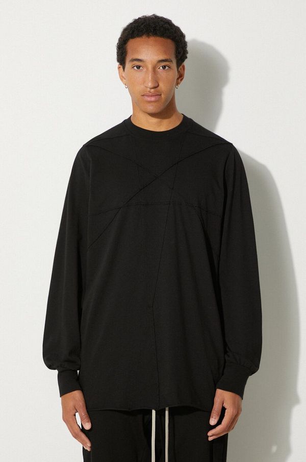 Rick Owens Pamučna majica dugih rukava Rick Owens Jumbo boja: crna, bez uzorka, DU02D2261.RNET1