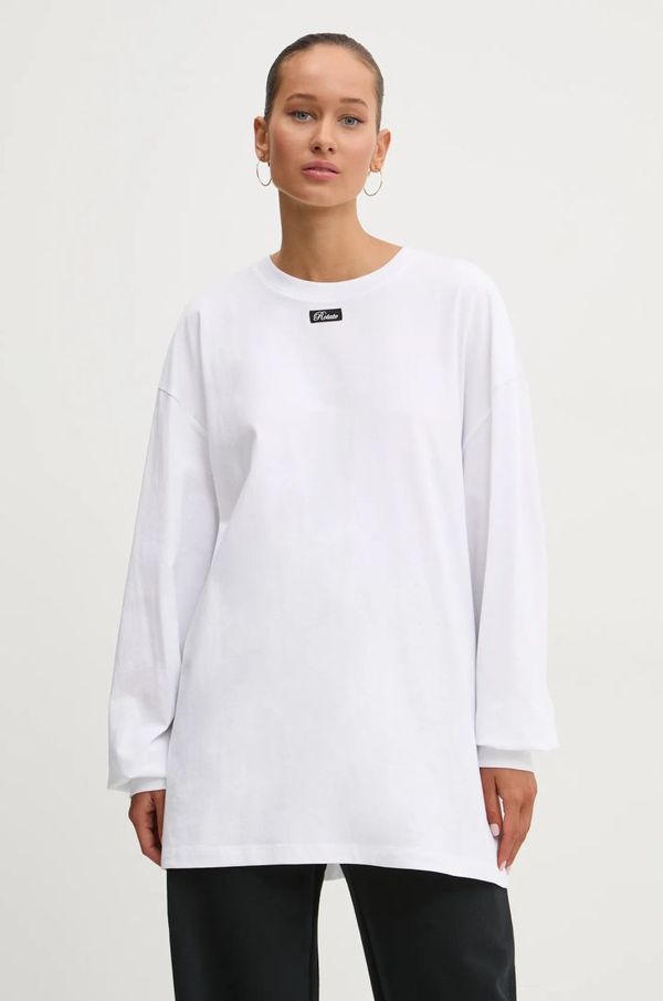 Rotate Pamučna majica dugih rukava Rotate boja: bijela, 113745400
