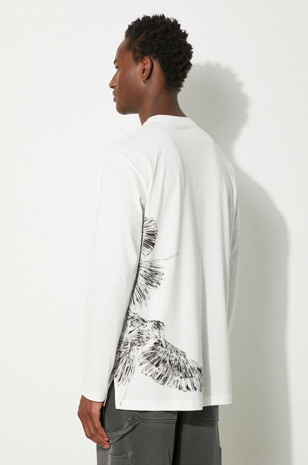 Y-3 Pamučna majica dugih rukava Y-3 Graphic Longsleeve Tee boja: bijela, s tiskom, IX0404