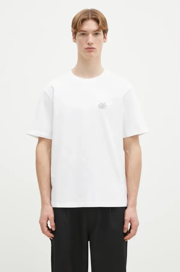 Filling Pieces Pamučna majica Filling Pieces boja: bijela, s aplikacijom, 74499861901