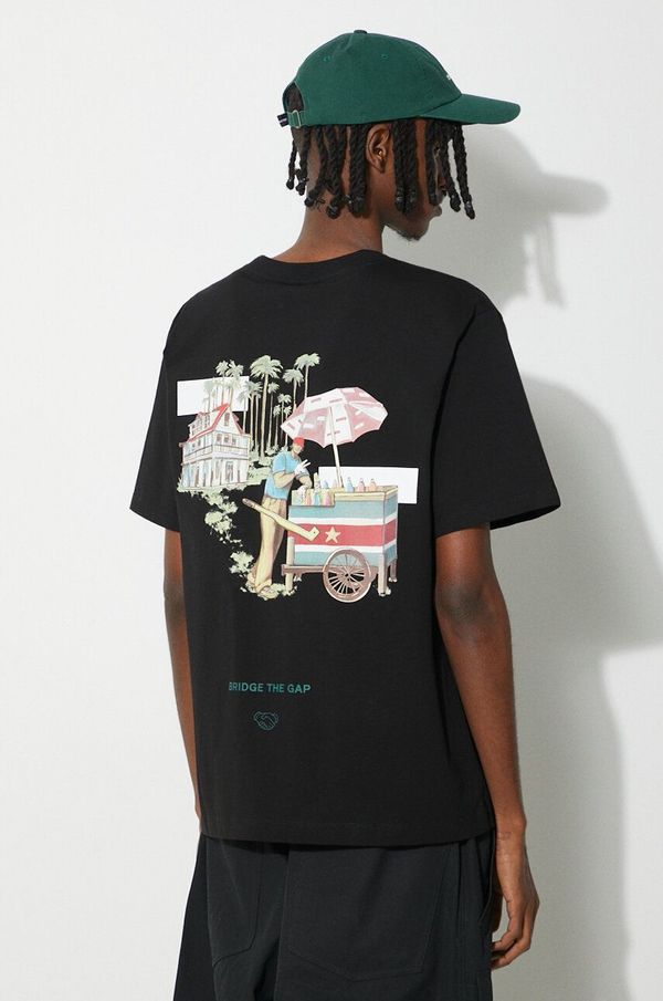 Filling Pieces Pamučna majica Filling Pieces Ice Vendor boja: crna, s tiskom, 74434011861