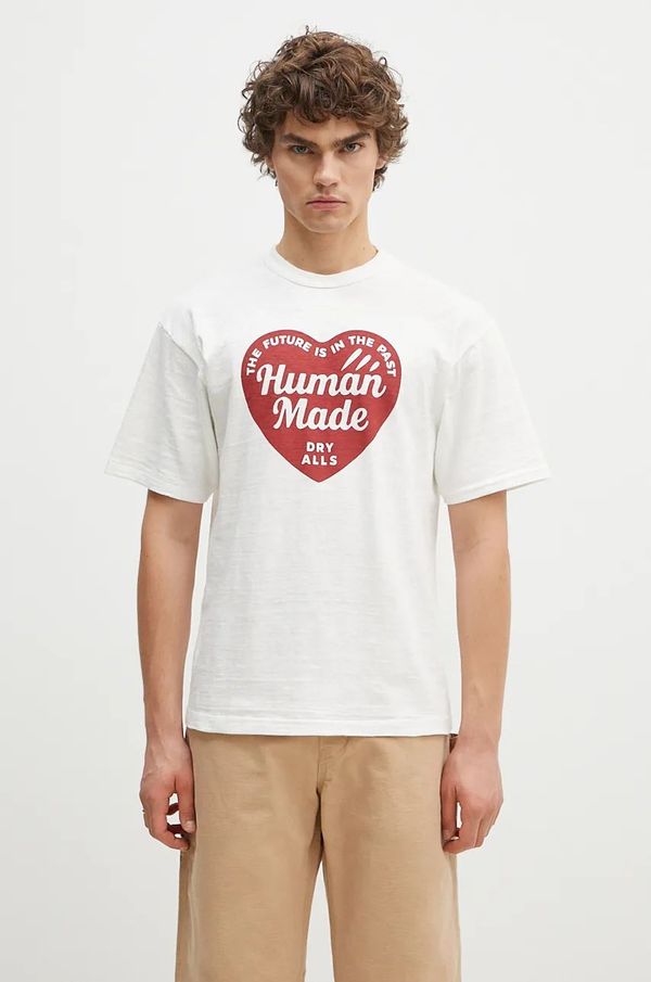 Human Made Pamučna majica Human Made Graphic za muškarce, boja: bijela, s tiskom, HM28TE007