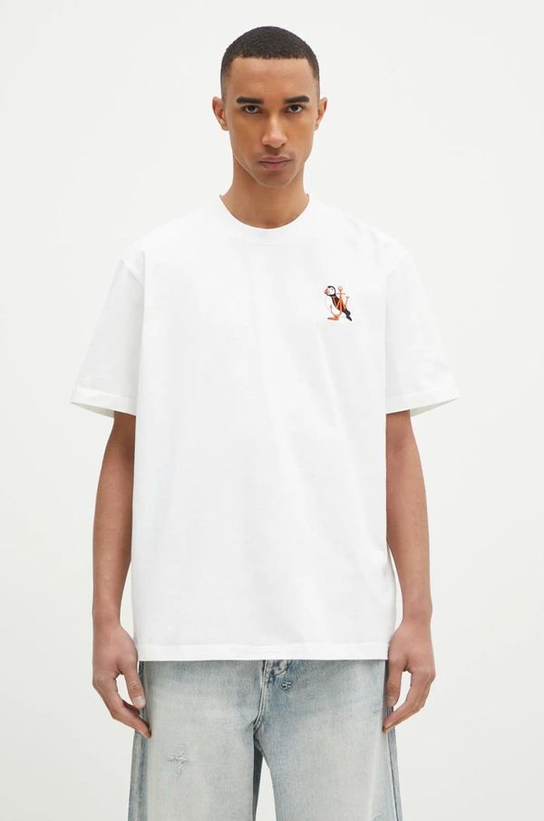 JW Anderson Pamučna majica JW Anderson Puffin Embroidery T-Shirt boja: bijela, s aplikacijom, JT0249.PG1606.001