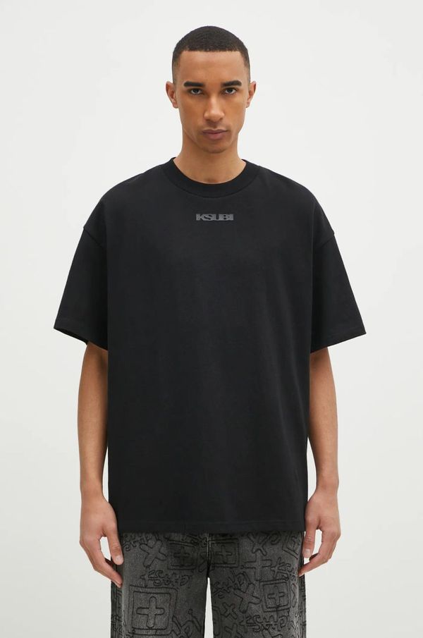 KSUBI Pamučna majica KSUBI Sott Ekcess za muškarce, boja: crna, bez uzorka, MPS25TE028