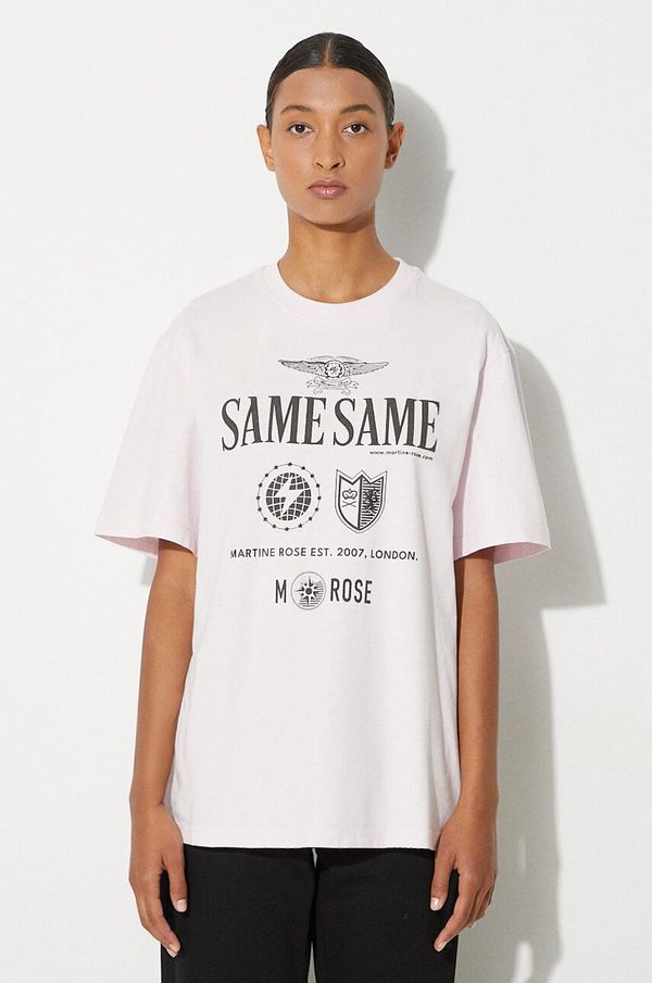 Martine Rose Pamučna majica Martine Rose Classic T-Shirt boja: ružičasta, s tiskom, 603JE01101F