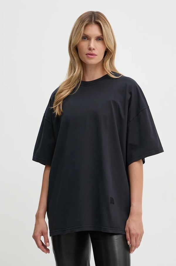 Nanushka Pamučna majica Nanushka WREN za žene, boja: crna, NU24CRSH00499