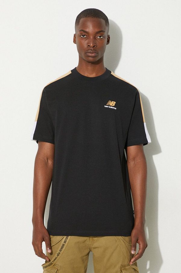New Balance Pamučna majica New Balance Classics Graphic za muškarce, boja: crna, s tiskom, MT43526BK