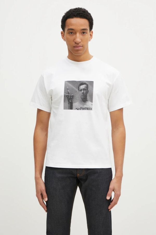 No Problemo Pamučna majica No Problemo I ll Be Back SS Tee za muškarce, boja: bijela, s tiskom, NP60005.02