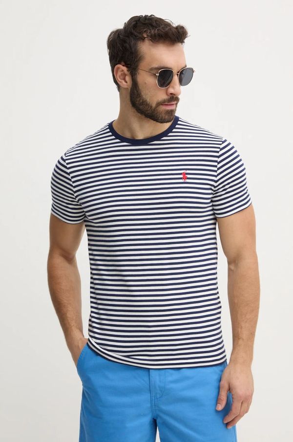 Polo Ralph Lauren Pamučna majica Polo Ralph Lauren za muškarce, boja: bijela, s uzorkom, 710956828