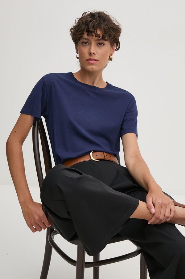 Polo Ralph Lauren Pamučna majica Polo Ralph Lauren za žene, boja: tamno plava, 211891561