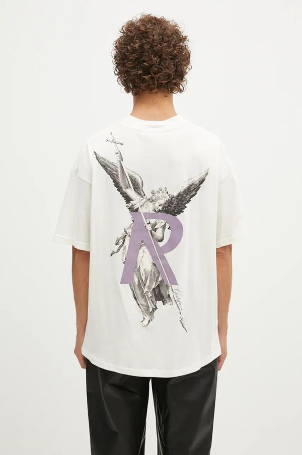 Represent Pamučna majica Represent Archangel za muškarce, boja: bež, s tiskom, MLM4650.072