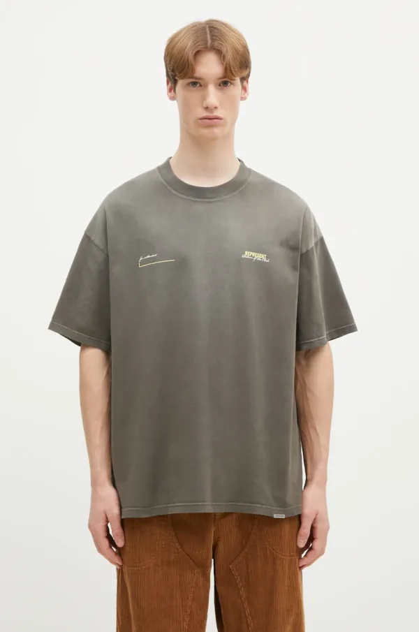 Represent Pamučna majica Represent Patron Of The Club za muškarce, boja: zelena, s tiskom, MLM4274.16