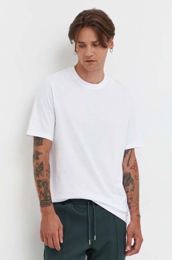 Samsoe Samsoe Pamučna majica Samsoe Samsoe boja: bijela, bez uzorka