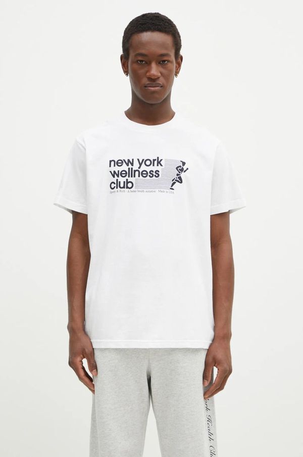 Sporty & Rich Pamučna majica Sporty & Rich USA Wellness Club boja: bijela, s tiskom, TO043506128WH01