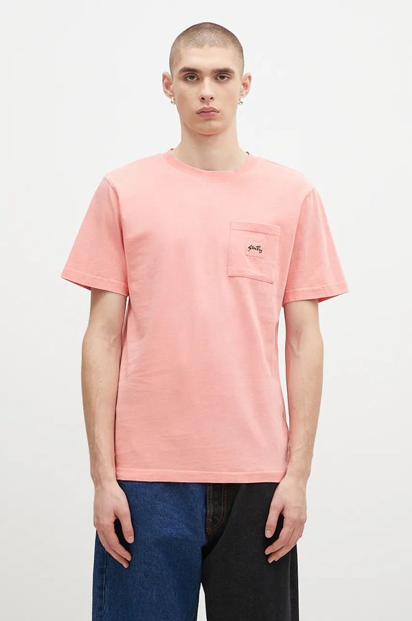 Stan Ray Pamučna majica Stan Ray za muškarce, boja: narančasta, s aplikacijom, AW2400405