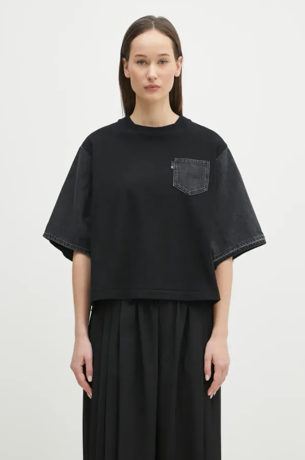 Undercover Pamučna majica Undercover T-Shirt za žene, boja: crna, UP1E1811