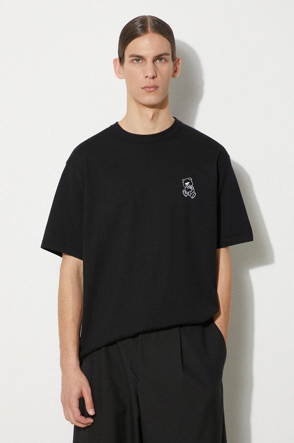 Undercover Pamučna majica Undercover za muškarce, boja: crna, s tiskom, UB0D3804