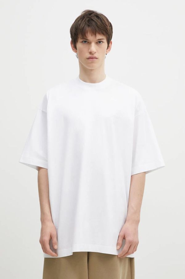 Vetements Pamučna majica VETEMENTS Embroidered Logo Oversized boja: bijela, bez uzorka, UA66TR765W