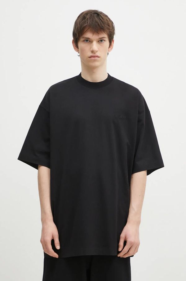 Vetements Pamučna majica VETEMENTS Embroidered Logo Oversized boja: crna, bez uzorka, UA66TR765B