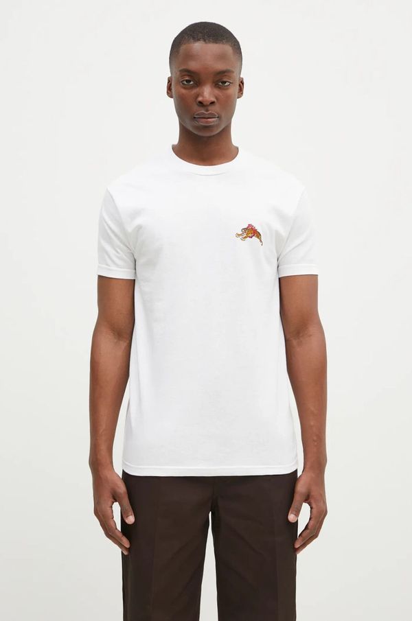 Wacko Maria Pamučna majica Wacko Maria Tim Lehi za muškarce, boja: bijela, s aplikacijom, 24FW-WMT-TEE06