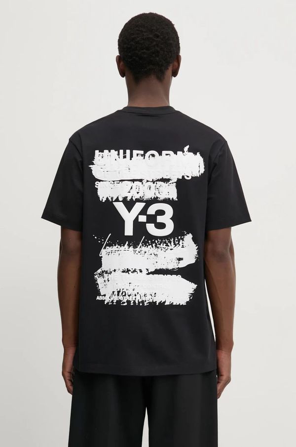 Y-3 Pamučna majica Y-3 Graphic SS Tee boja: crna, s tiskom, JN4879