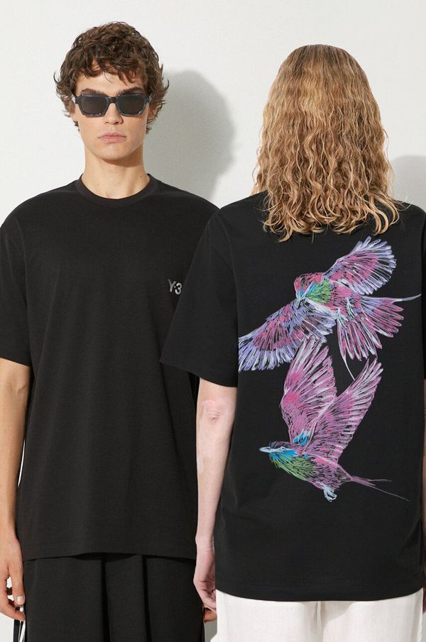 Y-3 Pamučna majica Y-3 Graphic Tee boja: crna, bez uzorka, IW2472