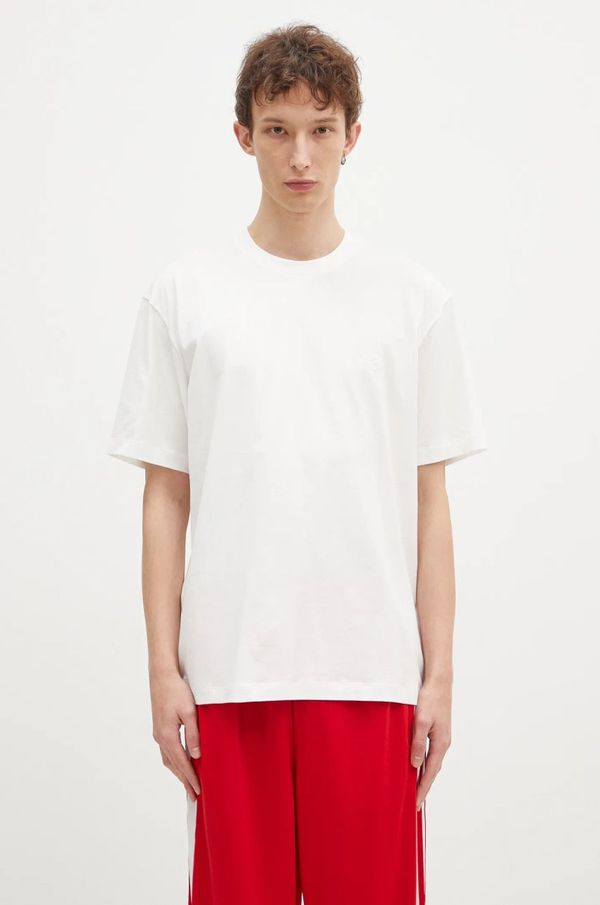 Y-3 Pamučna majica Y-3 Regular SS Tee za muškarce, boja: bijela, bez uzorka, JD9829