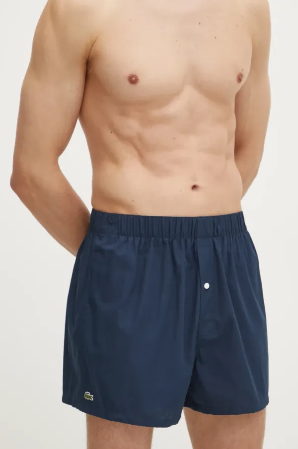 Lacoste Pamučne bokserice Lacoste 3-pack boja: tamno plava