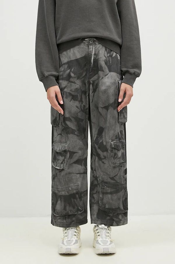 adidas Originals Pamučne hlače adidas Originals Xxl Cargo Pant boja: siva, široke, visoki struk, IW5537