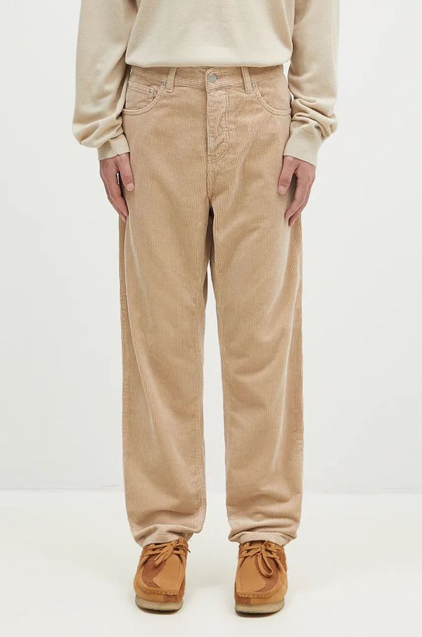 Carhartt WIP Pamučne hlače Carhartt WIP boja: bež, ravni kroj