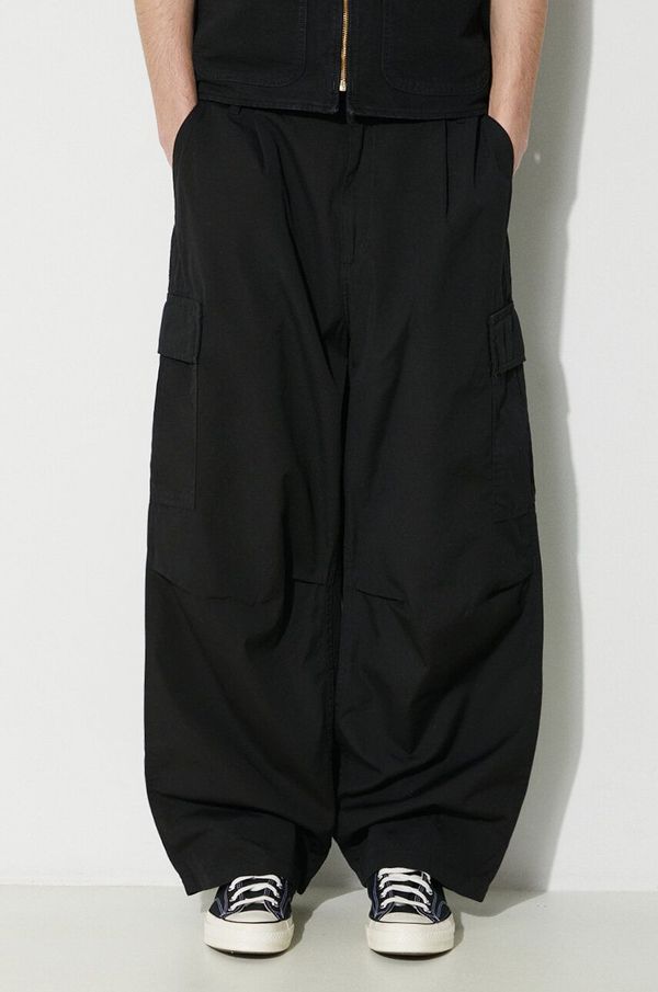 Carhartt WIP Pamučne hlače Carhartt WIP Cole Cargo Pant boja: crna, ravni kroj, I030477.8902