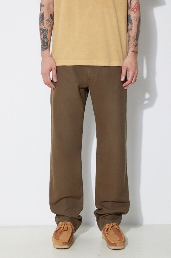 Filson Pamučne hlače Filson Dry Tin 5 Pocket Pant boja: zelena, ravni kroj, FMPAN0012