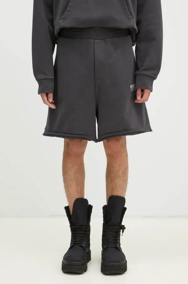 Helmut Lang Pamučne kratke hlače Carhartt WIP Meatpacking Mini.Cmb boja: siva, O10HM210