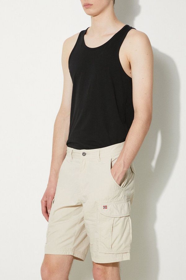 Napapijri Pamučne kratke hlače Napapijri Noto 2.0 boja: bež, NP0A4HOQN901