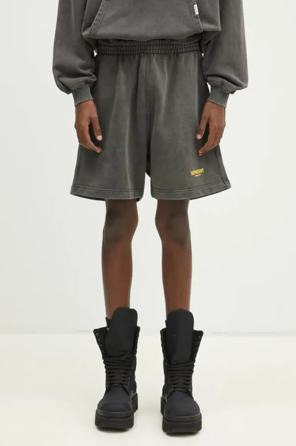 Represent Pamučne kratke hlače Represent Owners Club Shorts za muškarce, boja: siva, OCM100004.4734