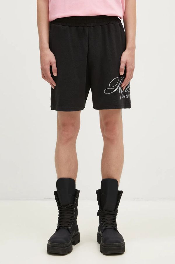Represent Pamučne kratke hlače Represent Represent Owners Club Script Mesh Shorts boja: crna, OCM41247.001