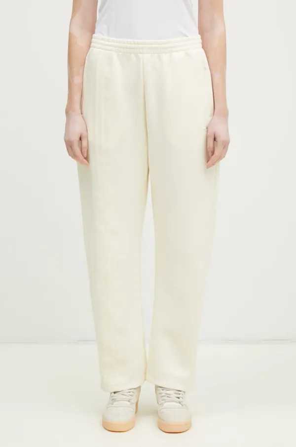 adidas Originals Pamučni donji dio trenirke adidas Originals Os Sweatpant boja: bež, bez uzorka, JJ0943