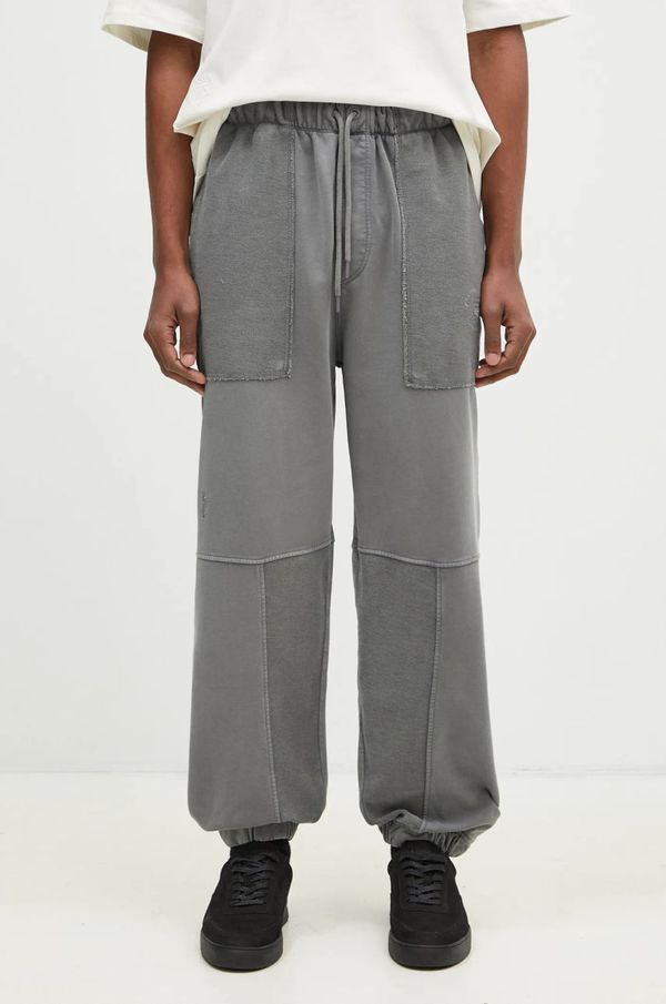 Flowers for Society Pamučni donji dio trenirke Flowers for Society boja: siva, bez uzorka, FFSAPP098