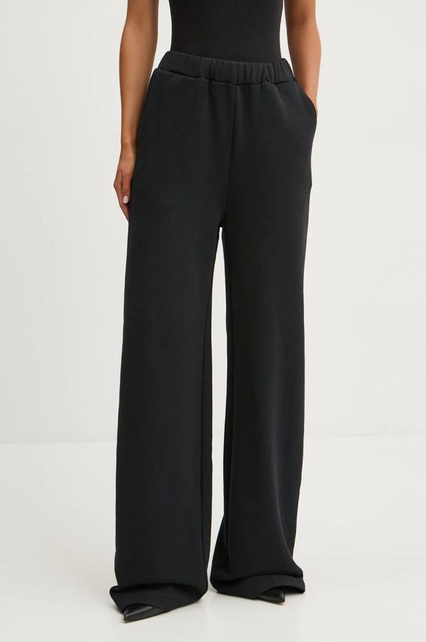 Rotate Pamučni donji dio trenirke Rotate boja: crna, bez uzorka, 113450100