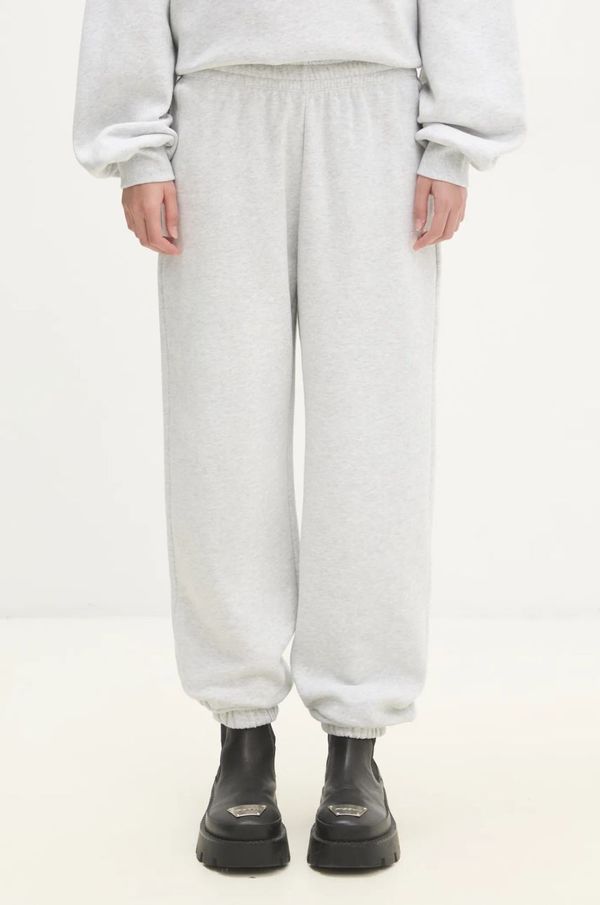 Rotate Pamučni donji dio trenirke Rotate boja: siva, melanž, 1134281473