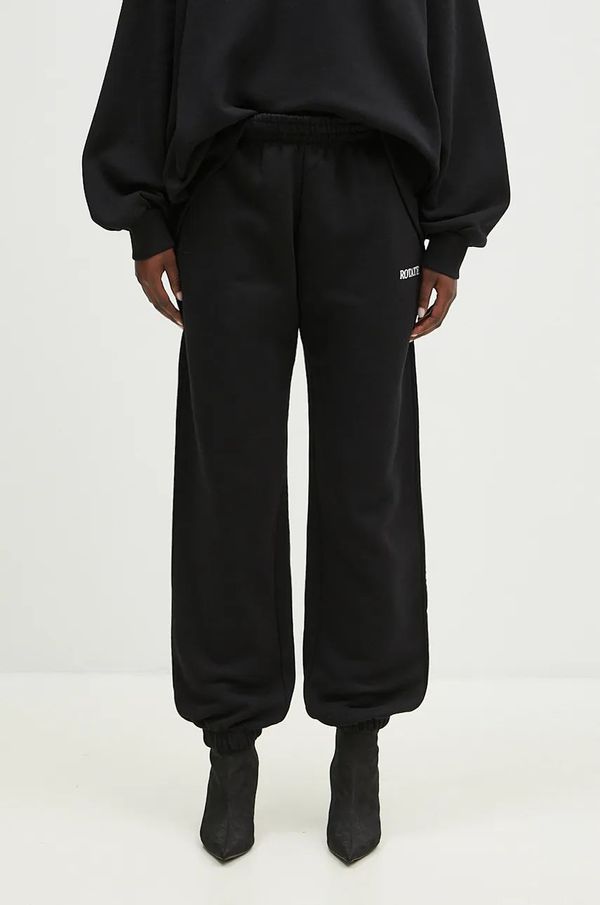 Rotate Pamučni donji dio trenirke Rotate Logo boja: crna, s aplikacijom, 112456100