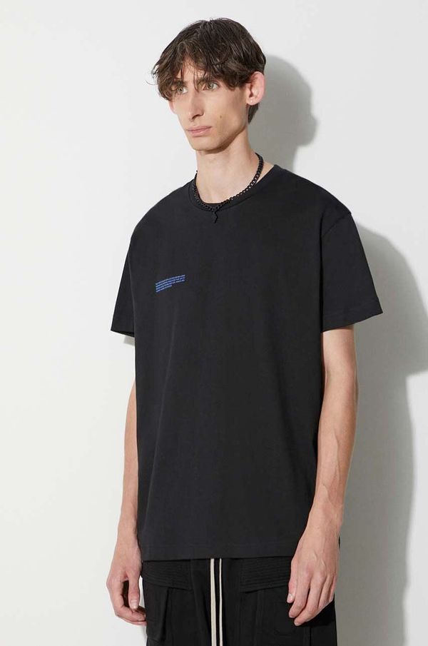 PANGAIA Pamučna majica Pangaia boja: crna, s tiskom